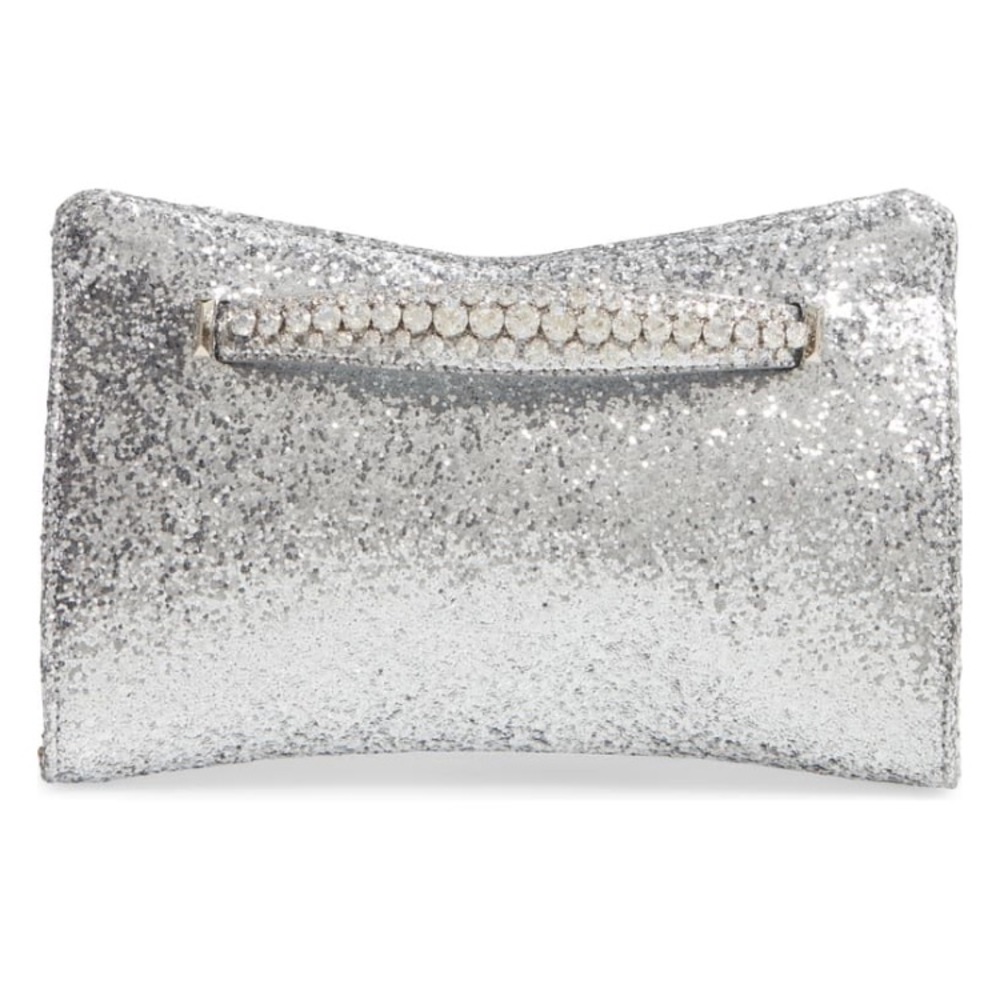 Jimmy Choo Galactica Clutch in Silver - NWT